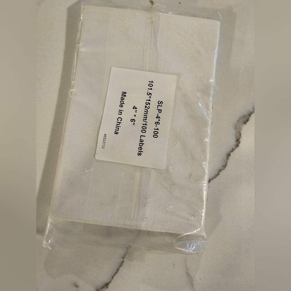 White Adhesive  Shipping Labels